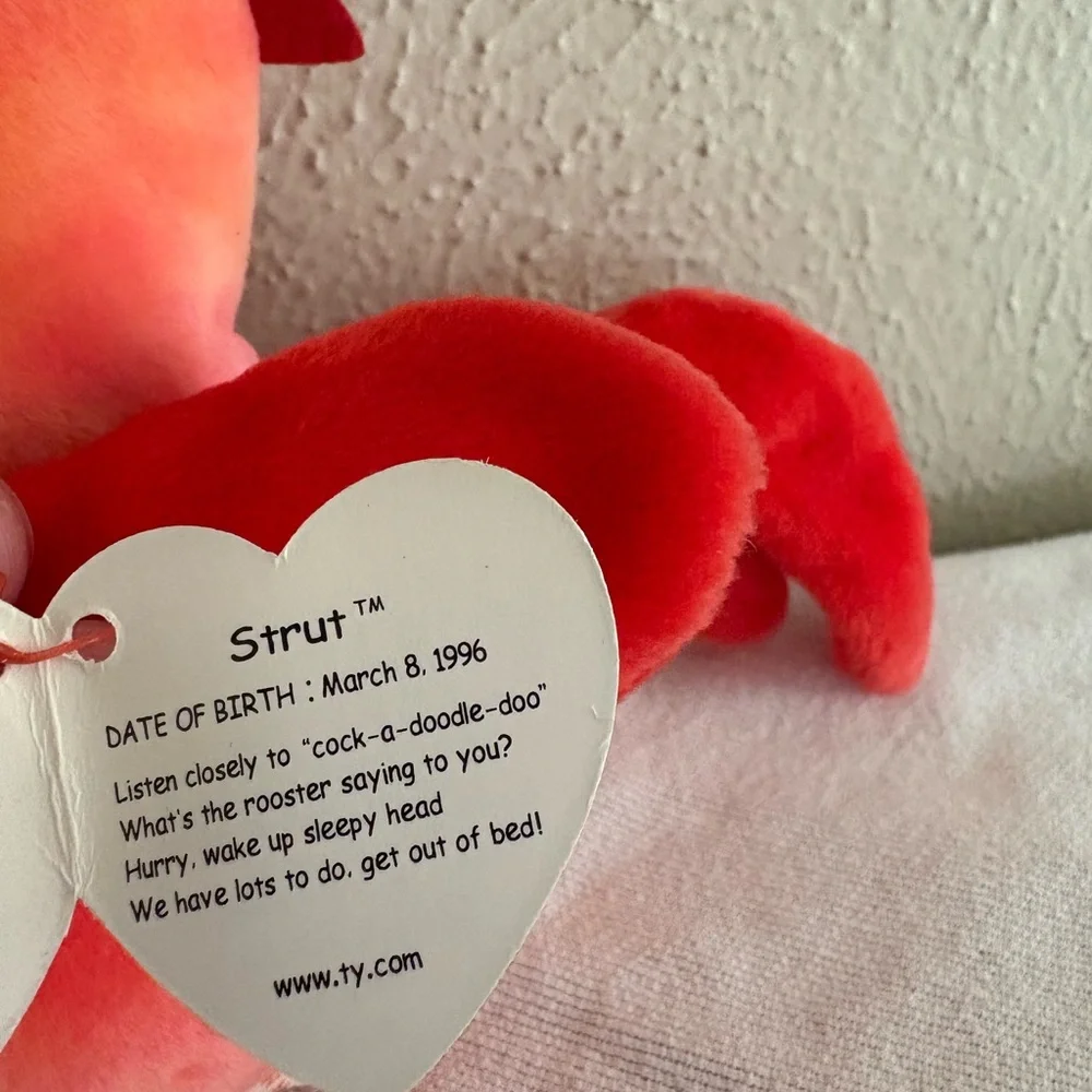 Ty Beanie Baby Strut the Rooster